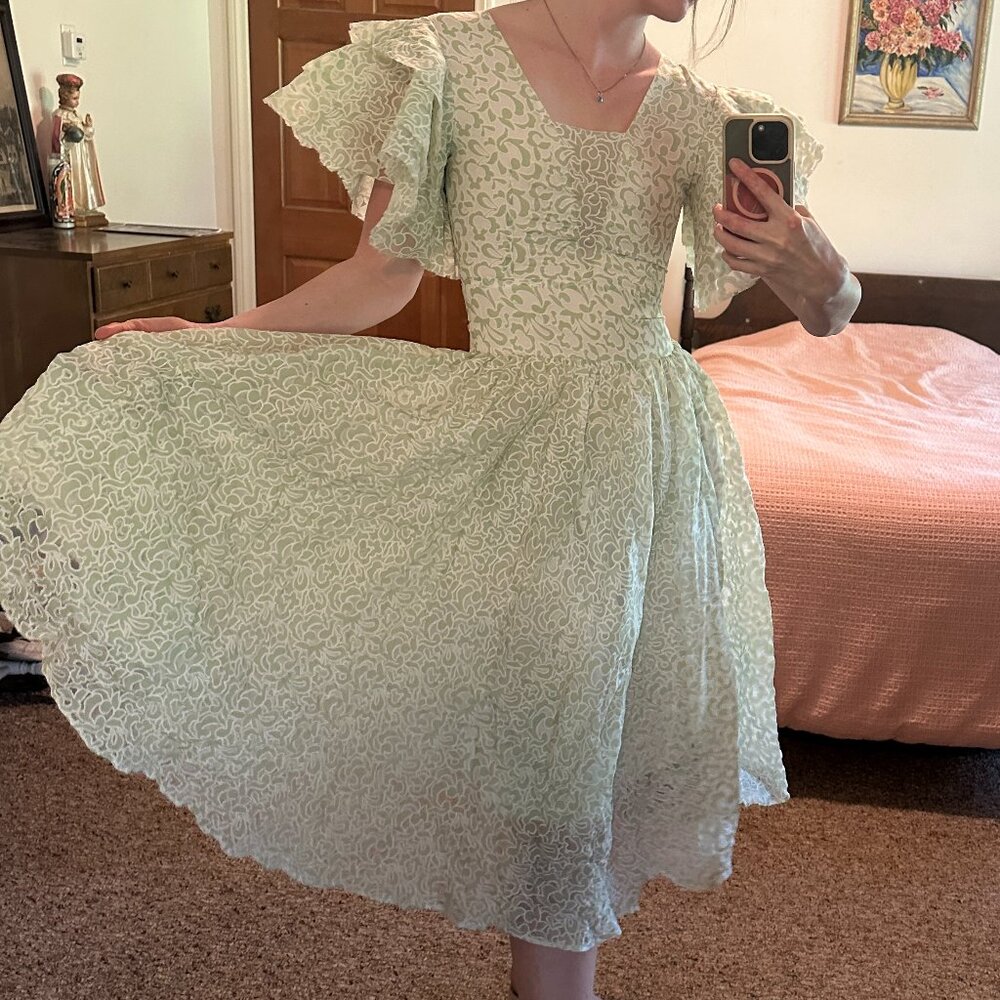 50s/60s Style Vintage Dress - Picture 2 of 9